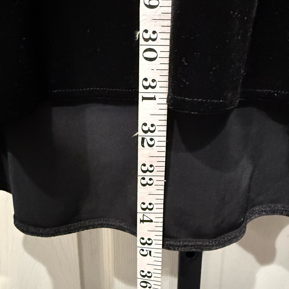 Fashion Bug Black Velvet High-Low Skirt - Picture 4 of 5